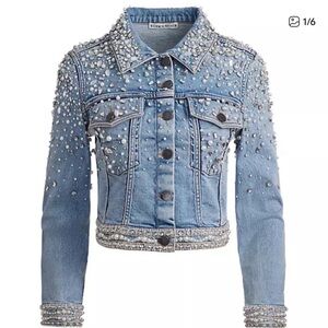 Alice + Olivia Nelson Crystal Jacket S